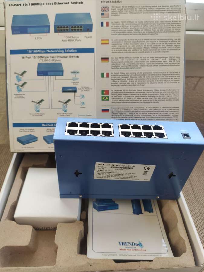 16 port switch Trendnet - nuotraukos Nr. 3