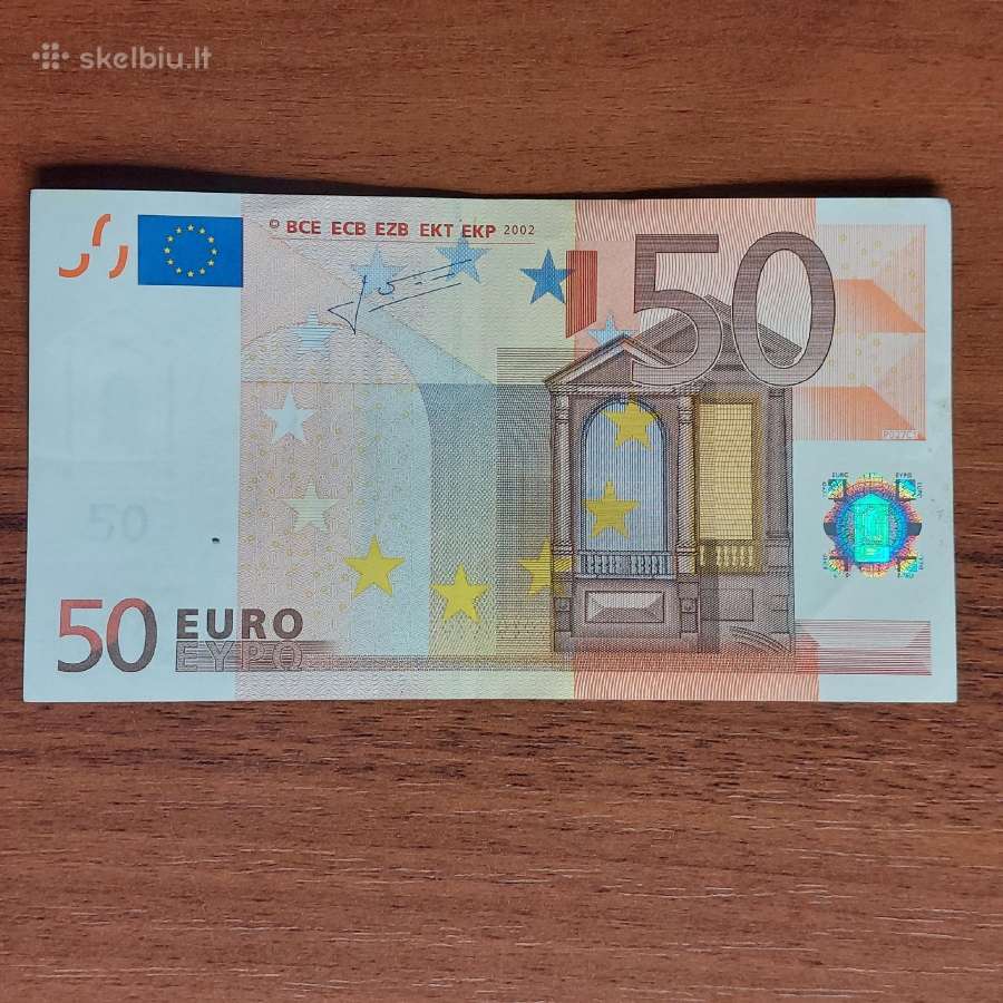 50 Euro 2002 m. ,serie X - Germany ,Vokietija - nuotraukos Nr. 2