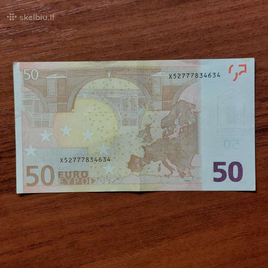 50 Euro 2002 m. ,serie X - Germany ,Vokietija - nuotraukos Nr. 3