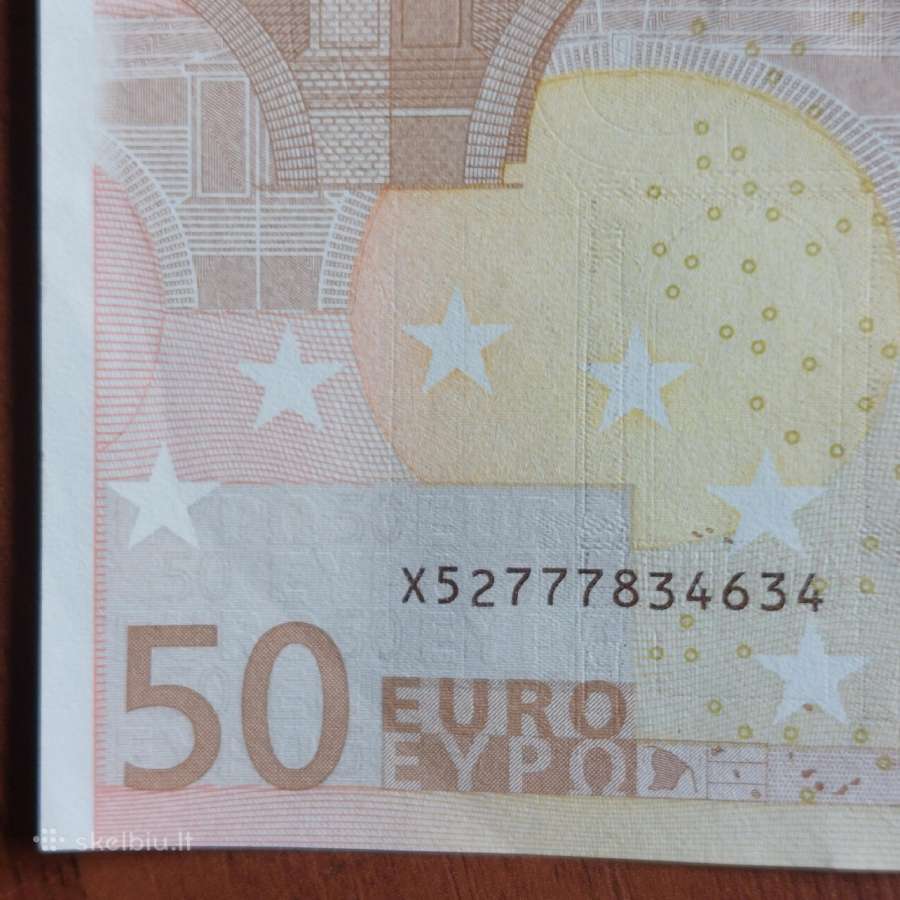 50 Euro 2002 m. ,serie X - Germany ,Vokietija - nuotraukos Nr. 7