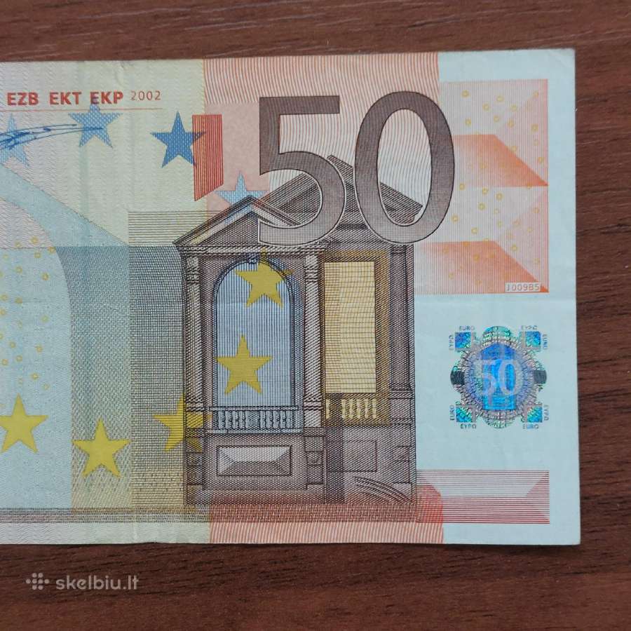 50 Euro 2002 m. ,serie X - Germany ,Vokietija - nuotraukos Nr. 10