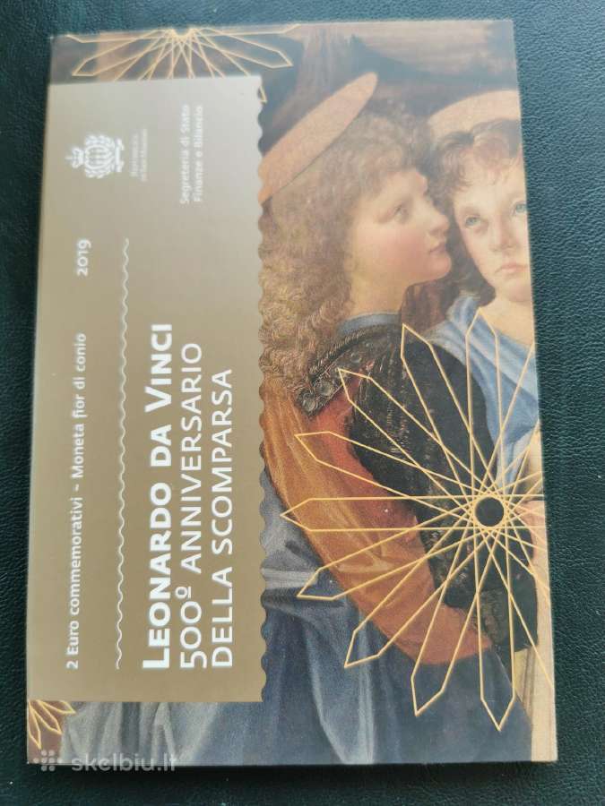 San Marinas 2eu 2019m Leonardo Da Vinči