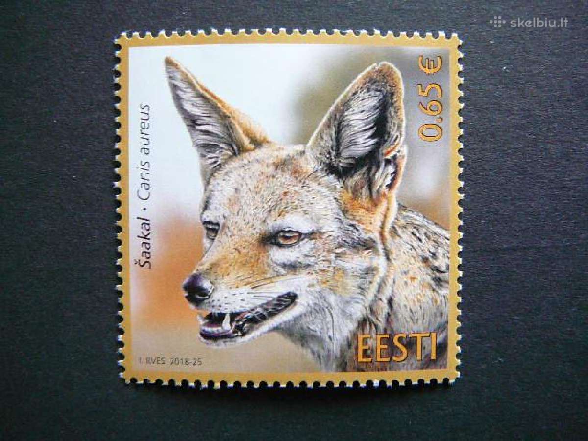 Sakalai Zverys Estija 2018 Mnh es934sb