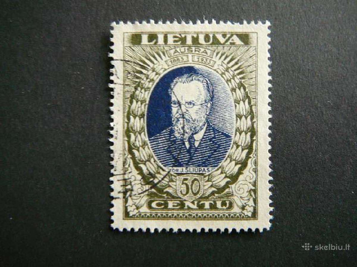 Lietuva 1933 J. Sliupas antsp. lit360aa