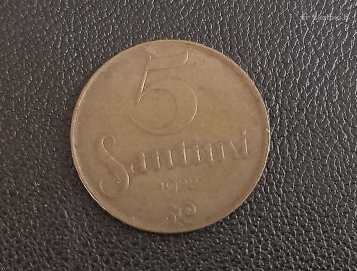 Latvija 1922 5 santimai
