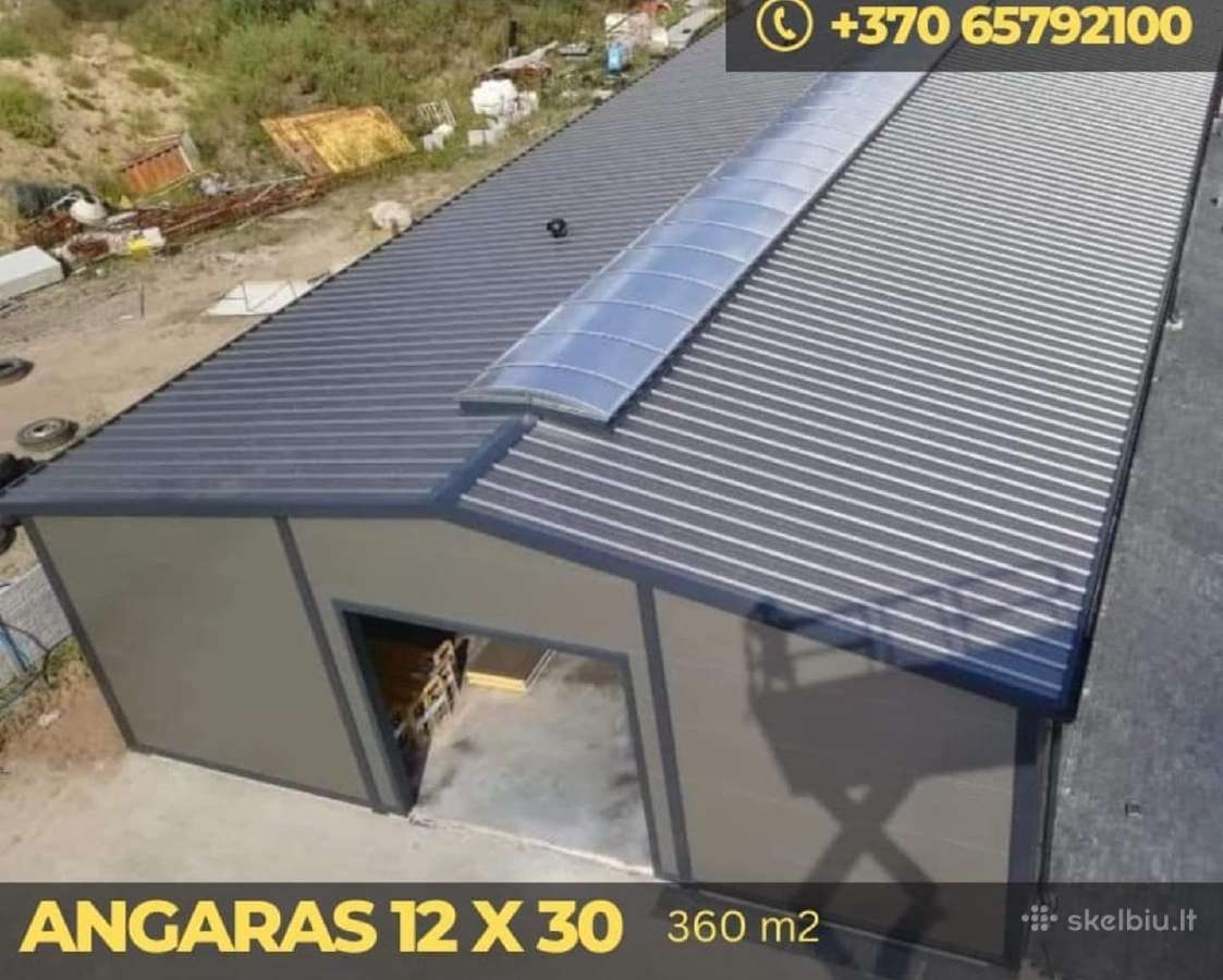 Angarai, projektavimas, konstrukcijos, statyba - nuotraukos Nr. 17
