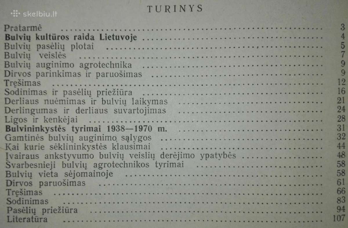 1364. Bulvių Kultūra Lietuvoje Tyla J. - nuotraukos Nr. 2