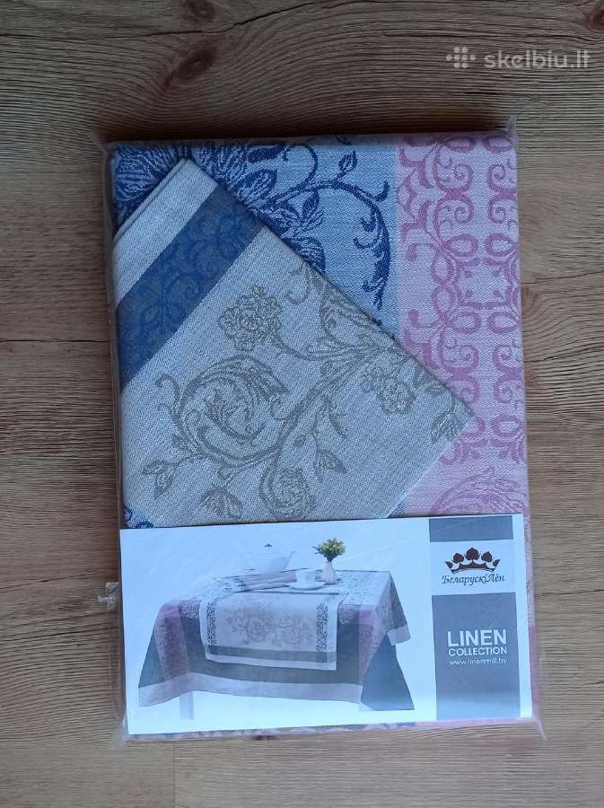 Staltiesė ir 6 servetėlės (100% linas)
