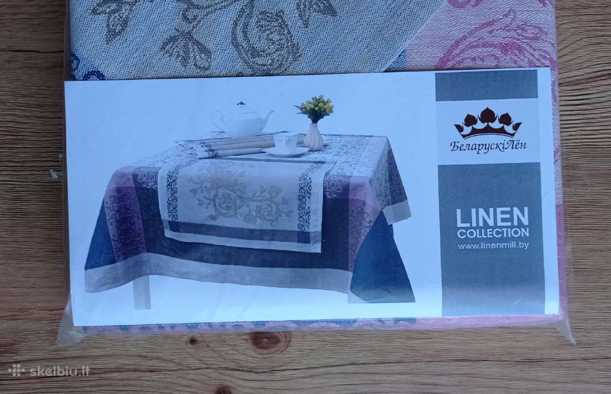 Staltiesė ir 6 servetėlės (100% linas) - nuotraukos Nr. 2