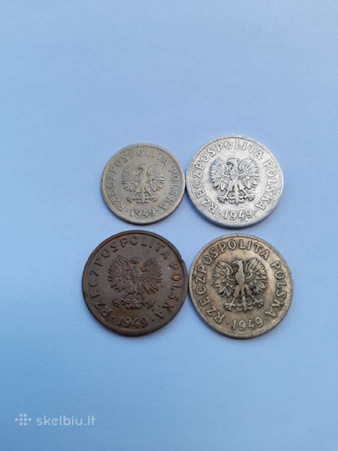 Lenkija . Lenkiskos monetos 1949metai - nuotraukos Nr. 2