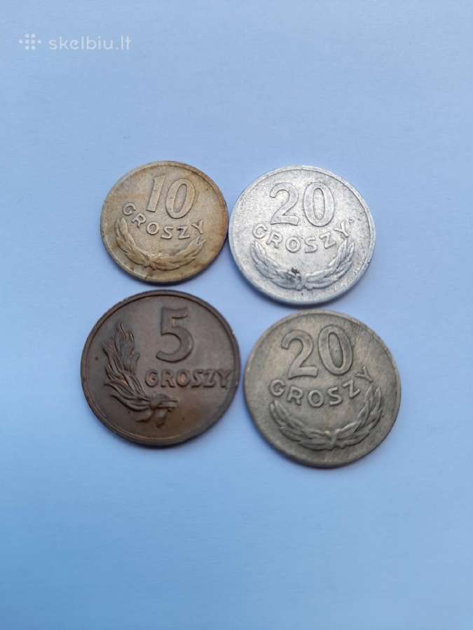 Lenkija . Lenkiskos monetos 1949metai