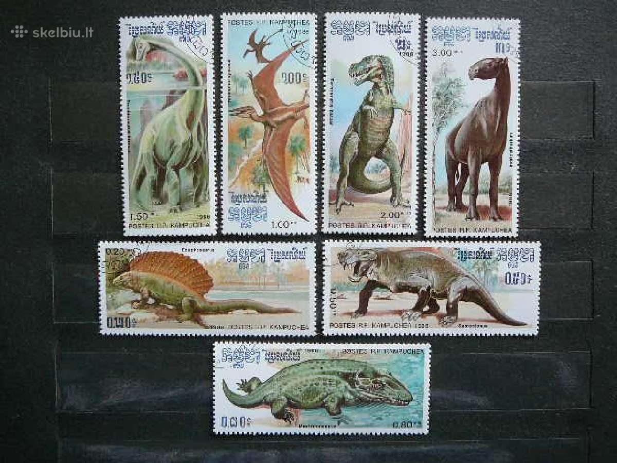 Dinozaurai Kampucija 1986 antsp. kmp315