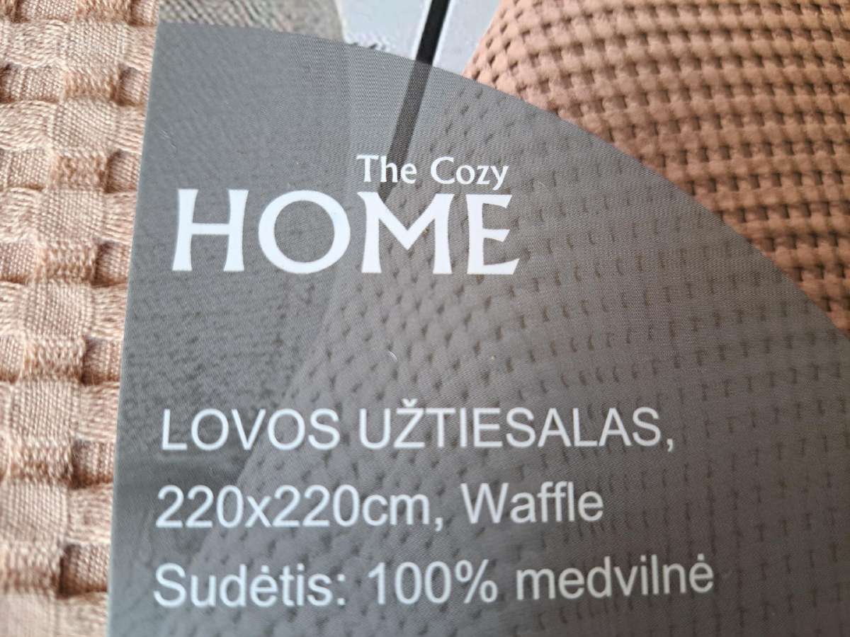 Didelis medvilninis lovos užtiesalas - nuotraukos Nr. 2