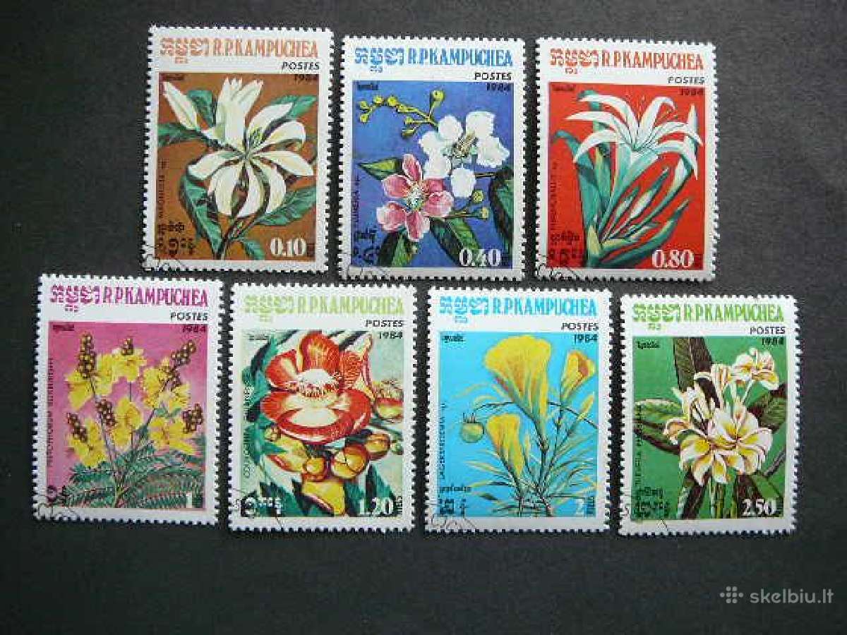 Orchidejos Geles Kampucija 1984 antsp. kmp115