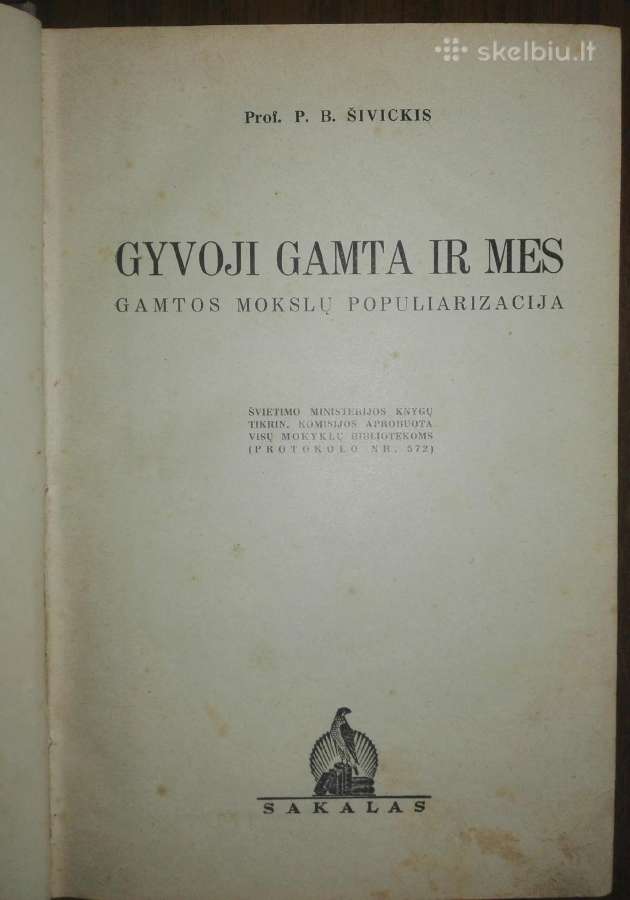 1374. Gyvoji Gamta Ir Mes Šivickis P.