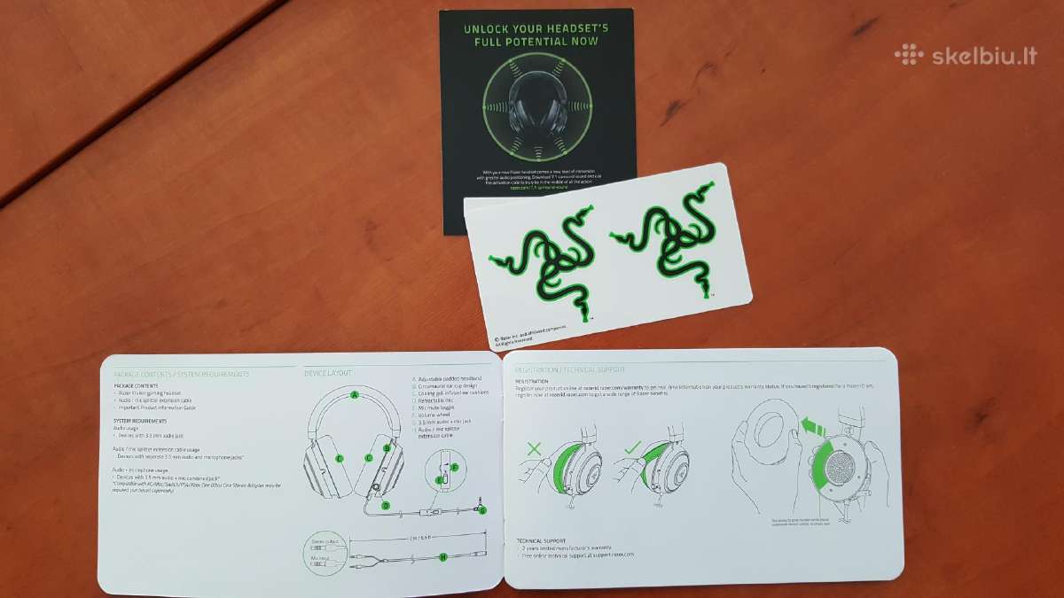 Razer ausinės - nuotraukos Nr. 12