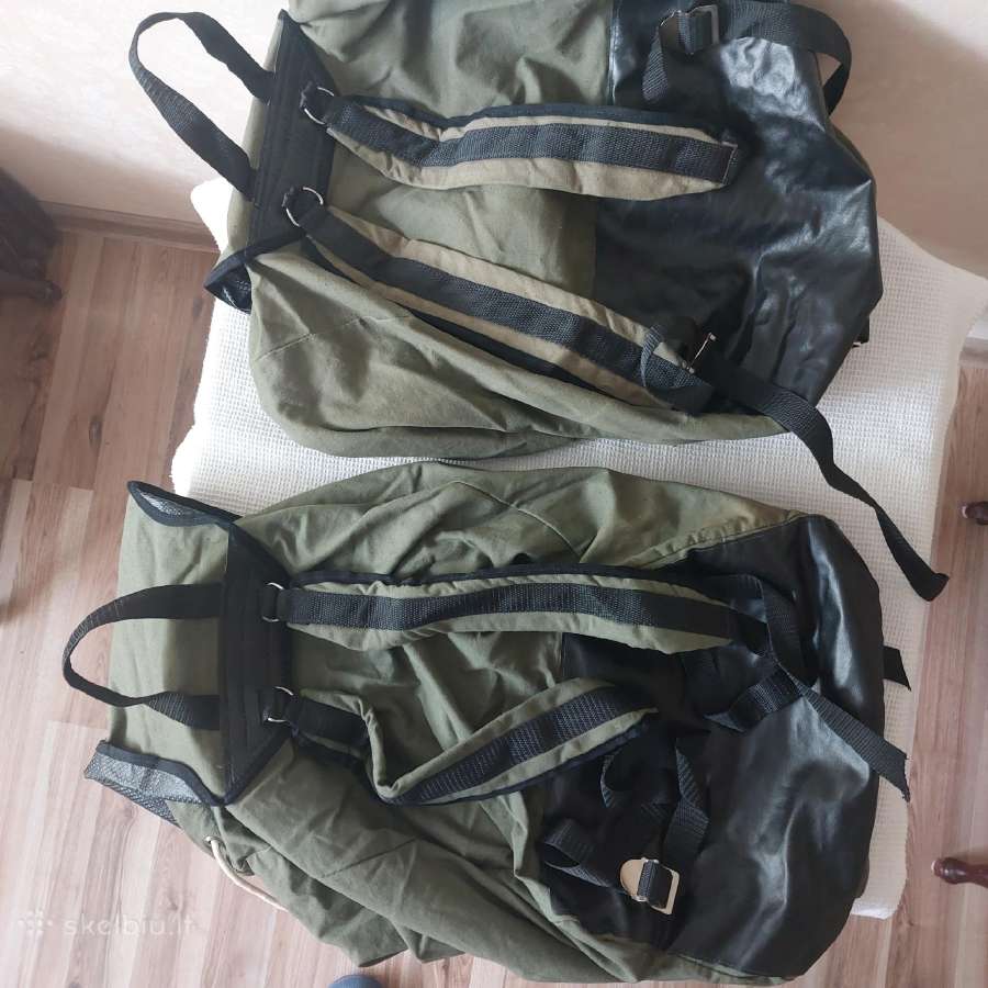 2 Estiškos brezentinės kuprinės iš taryb. laikų - nuotraukos Nr. 2