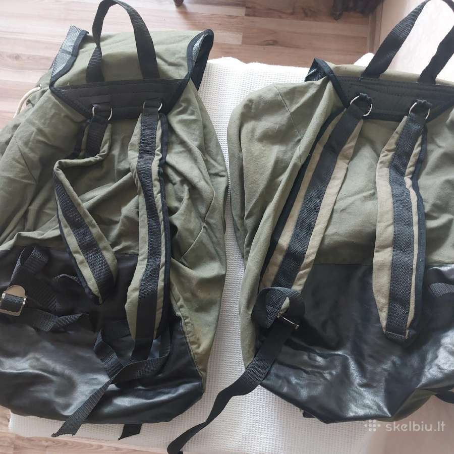 2 Estiškos brezentinės kuprinės iš taryb. laikų - nuotraukos Nr. 3