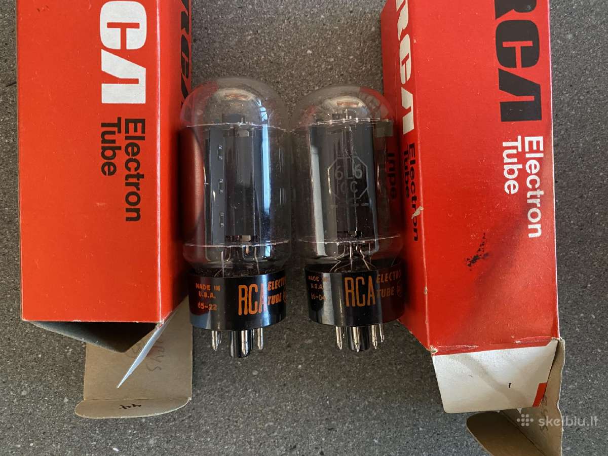6l6gc Rca lempos (black plates) naujos, Nos