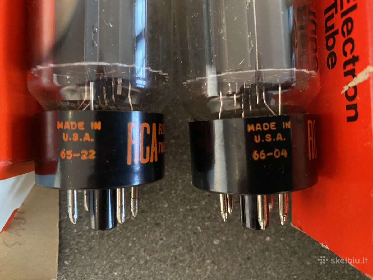 6l6gc Rca lempos (black plates) naujos, Nos - nuotraukos Nr. 3
