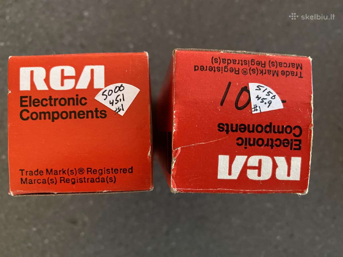 6l6gc Rca lempos (black plates) naujos, Nos - nuotraukos Nr. 4