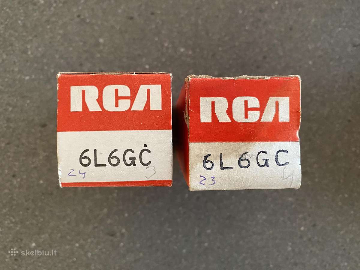 6l6gc Rca lempos (black plates) naujos, Nos - nuotraukos Nr. 5