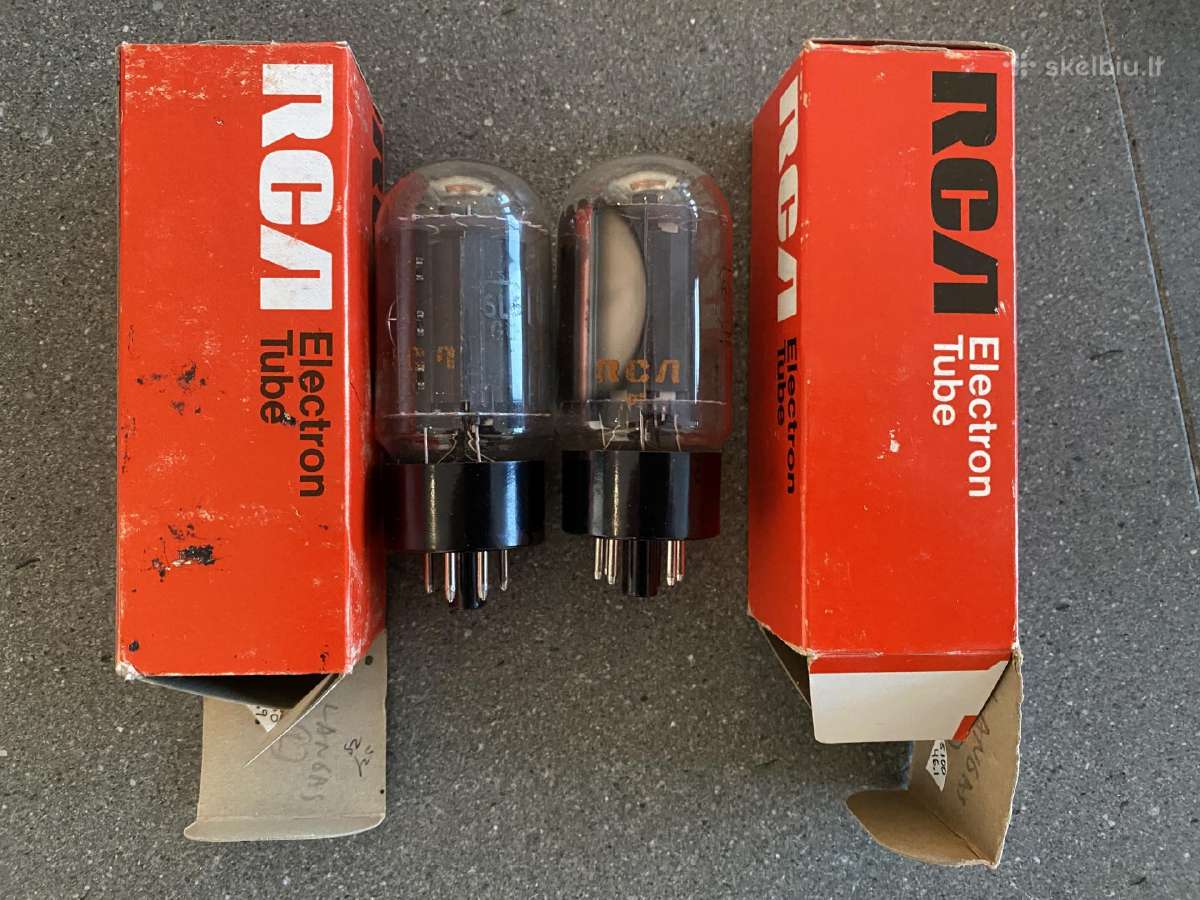 6l6gc Rca lempos (black plates) naujos, Nos - nuotraukos Nr. 6