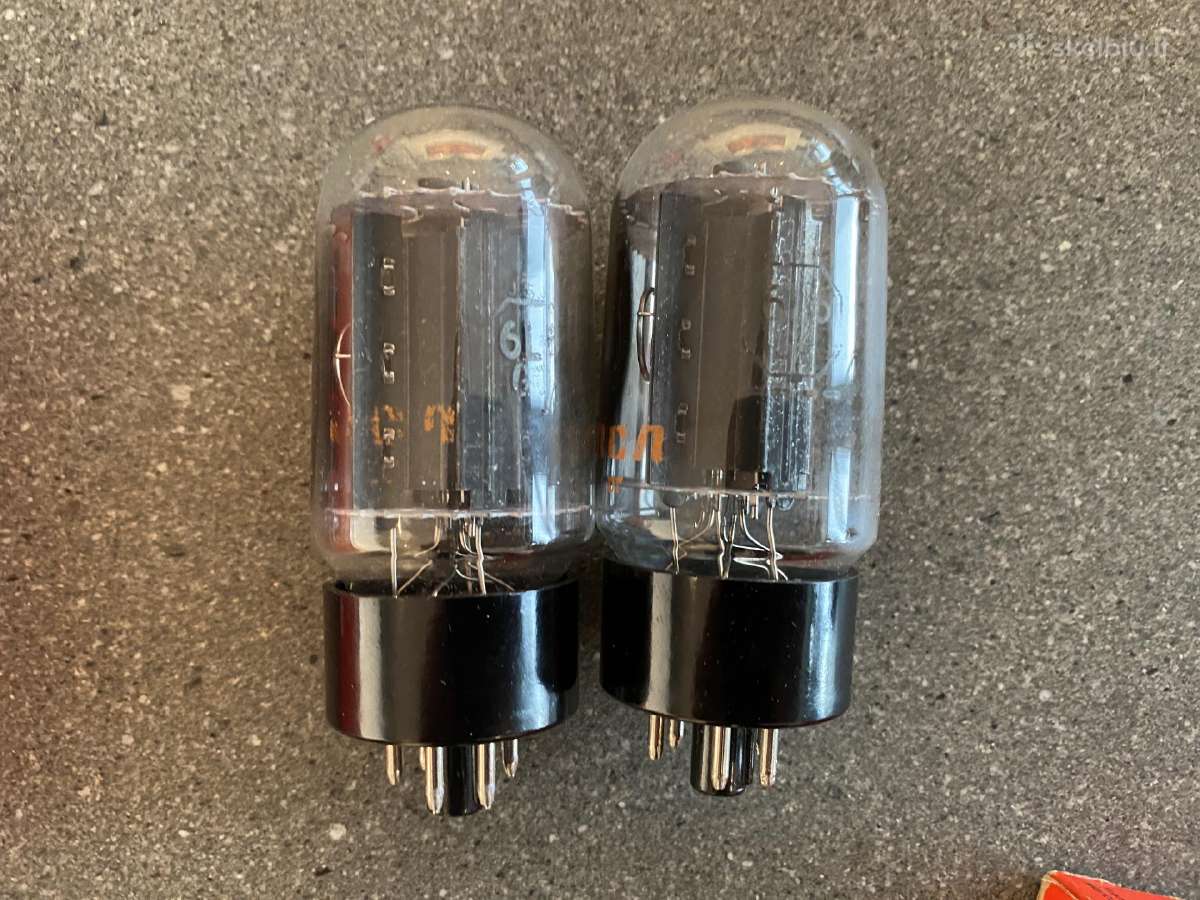 6l6gc Rca lempos (black plates) naujos, Nos - nuotraukos Nr. 7