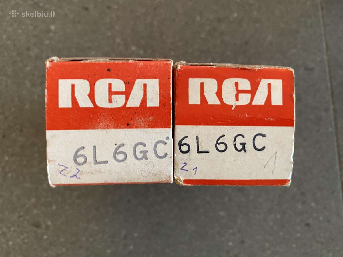 6l6gc Rca lempos (black plates) naujos, Nos - nuotraukos Nr. 9