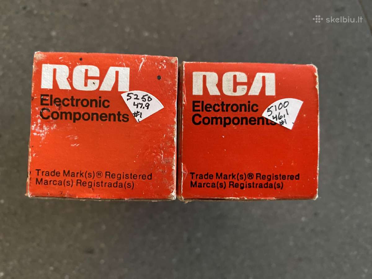 6l6gc Rca lempos (black plates) naujos, Nos - nuotraukos Nr. 10