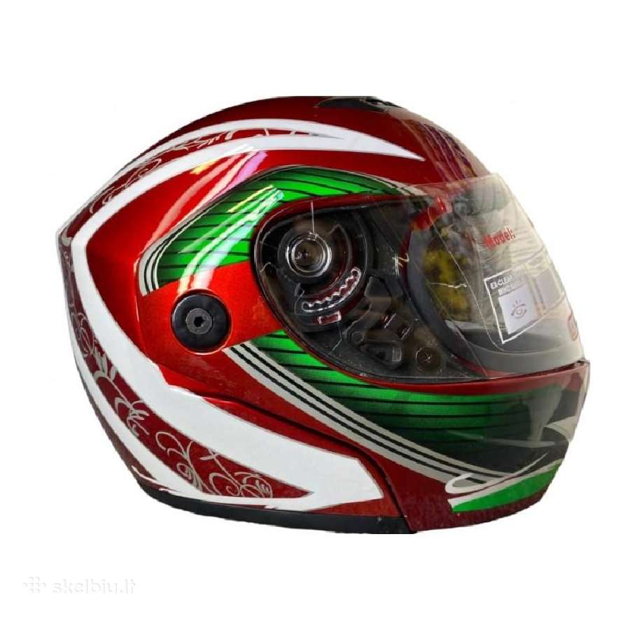 Retro motociklininko šalmas – atviro tipo 59-60cm - nuotraukos Nr. 10