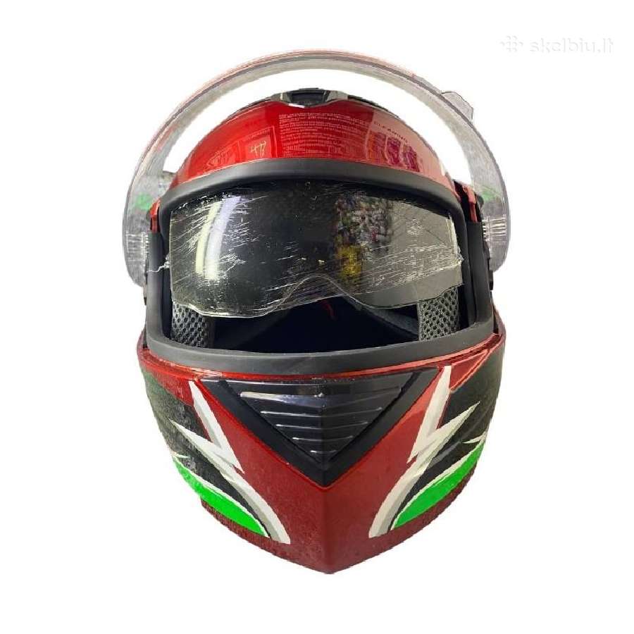 Retro motociklininko šalmas – atviro tipo 59-60cm - nuotraukos Nr. 19