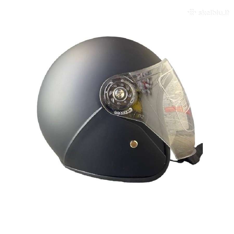 Retro motociklininko šalmas – atviro tipo 59-60cm - nuotraukos Nr. 26