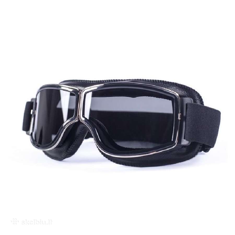 Retro motociklininko šalmas – atviro tipo 59-60cm - nuotraukos Nr. 7