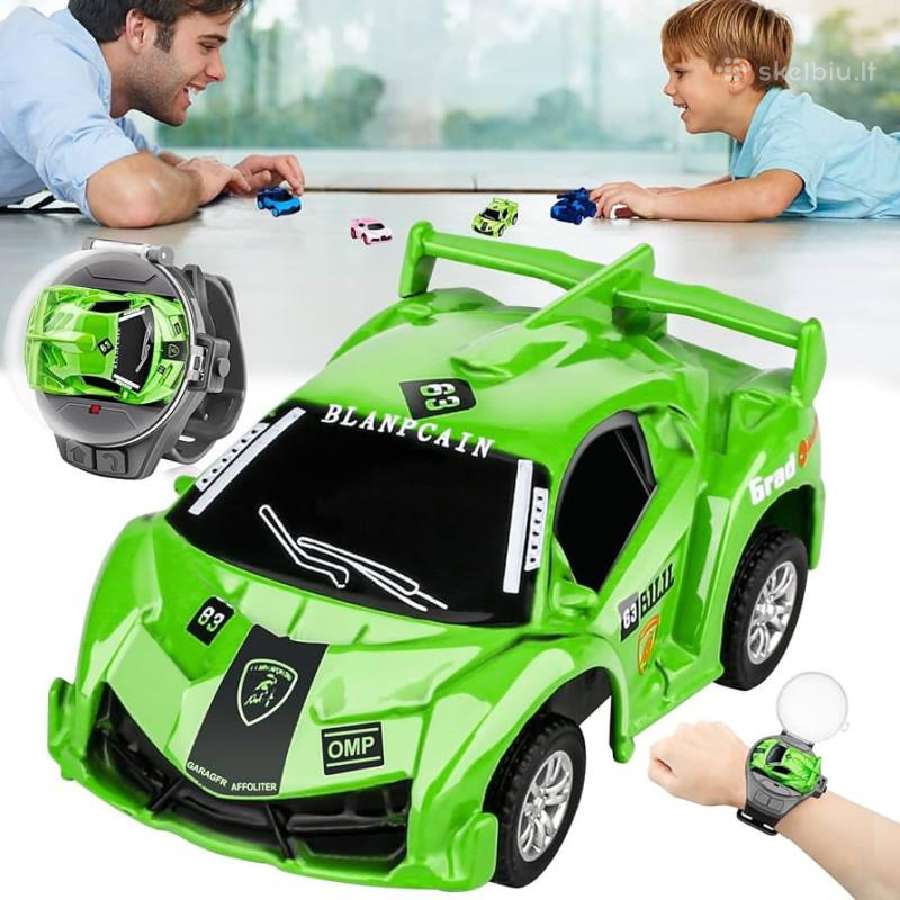 Laikrodžiu valdomas RC automobilis (Žalias)