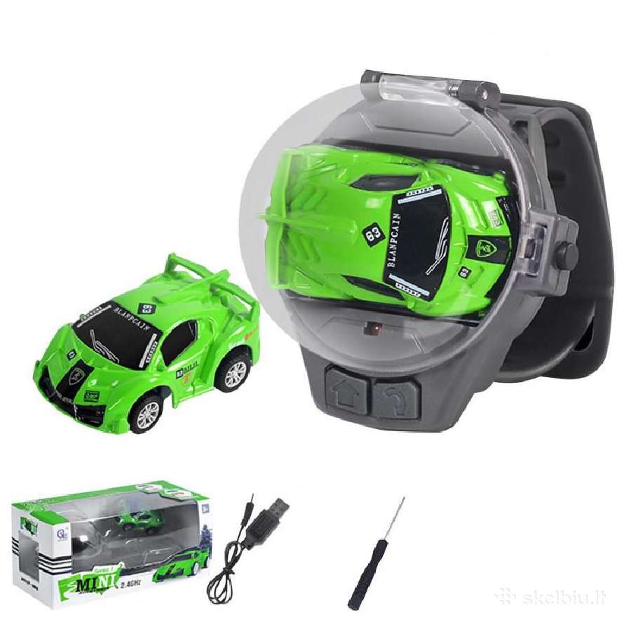 Laikrodžiu valdomas RC automobilis (Žalias) - nuotraukos Nr. 10