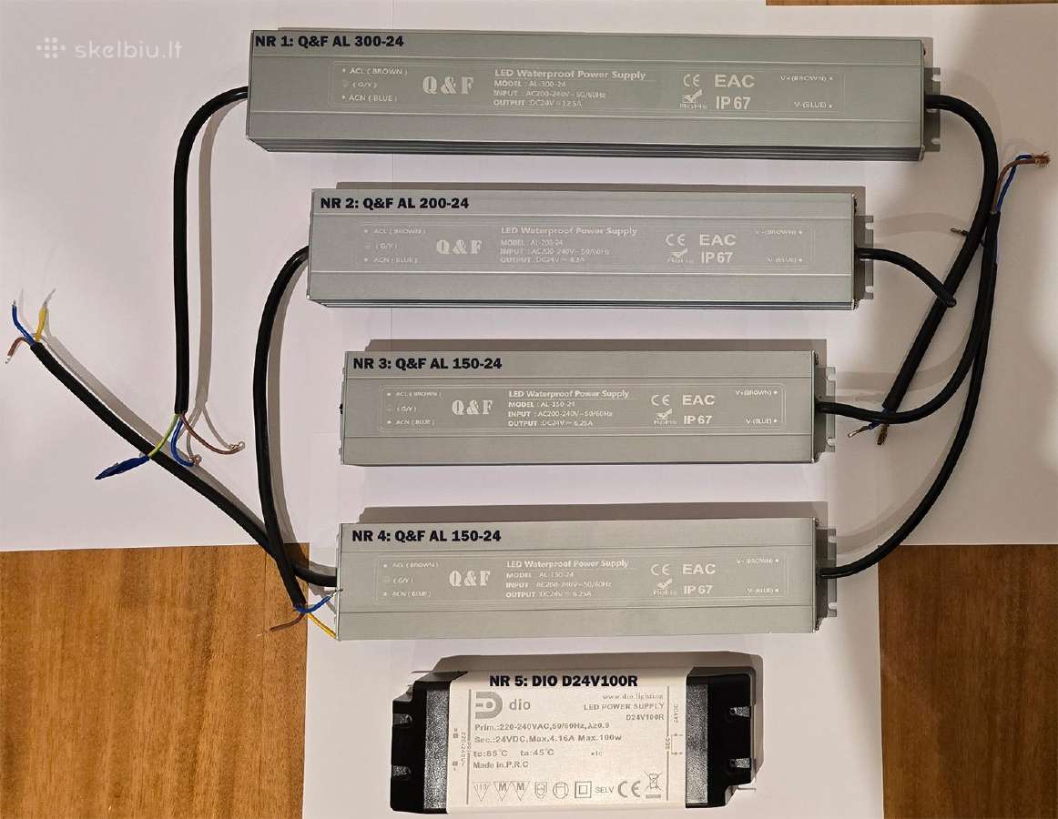 LED maitinimo šaltiniai Q&f AL 150 24 (6.25 A)