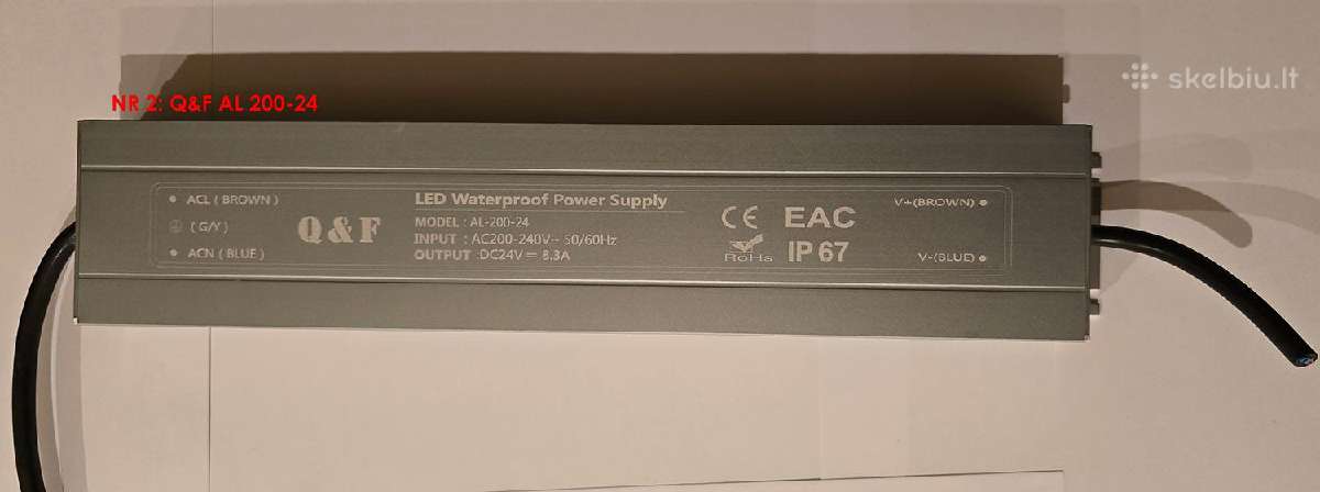 LED maitinimo šaltiniai Q&f AL 150 24 (6.25 A) - nuotraukos Nr. 3