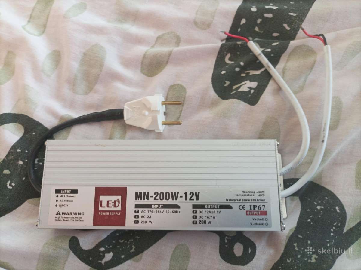 Transformatorius 12v 200w