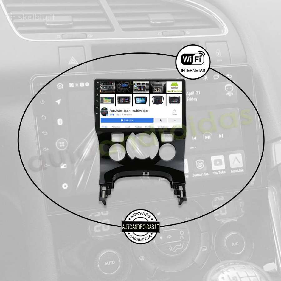 Peugeot 3008 2009-15 Android multimedia GPS/WiFi - nuotraukos Nr. 3