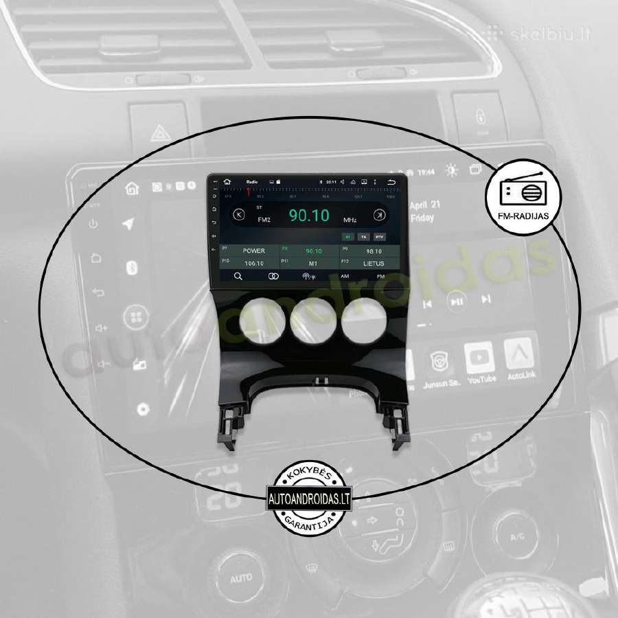 Peugeot 3008 2009-15 Android multimedia GPS/WiFi - nuotraukos Nr. 4