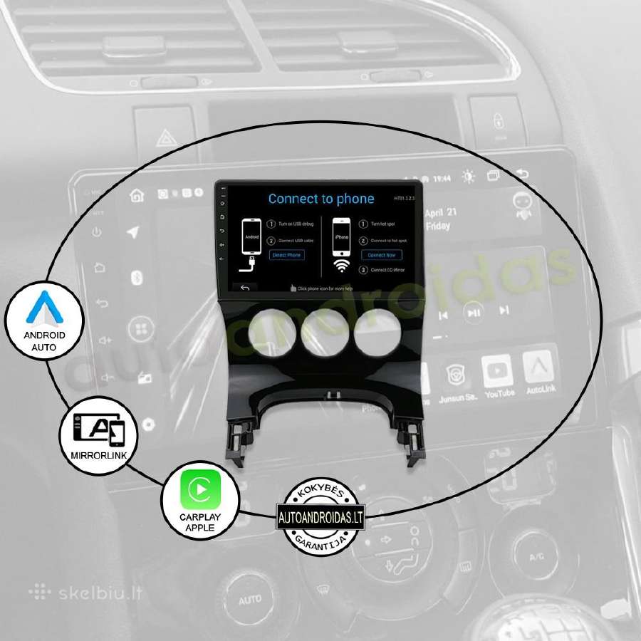 Peugeot 3008 2009-15 Android multimedia GPS/WiFi - nuotraukos Nr. 10