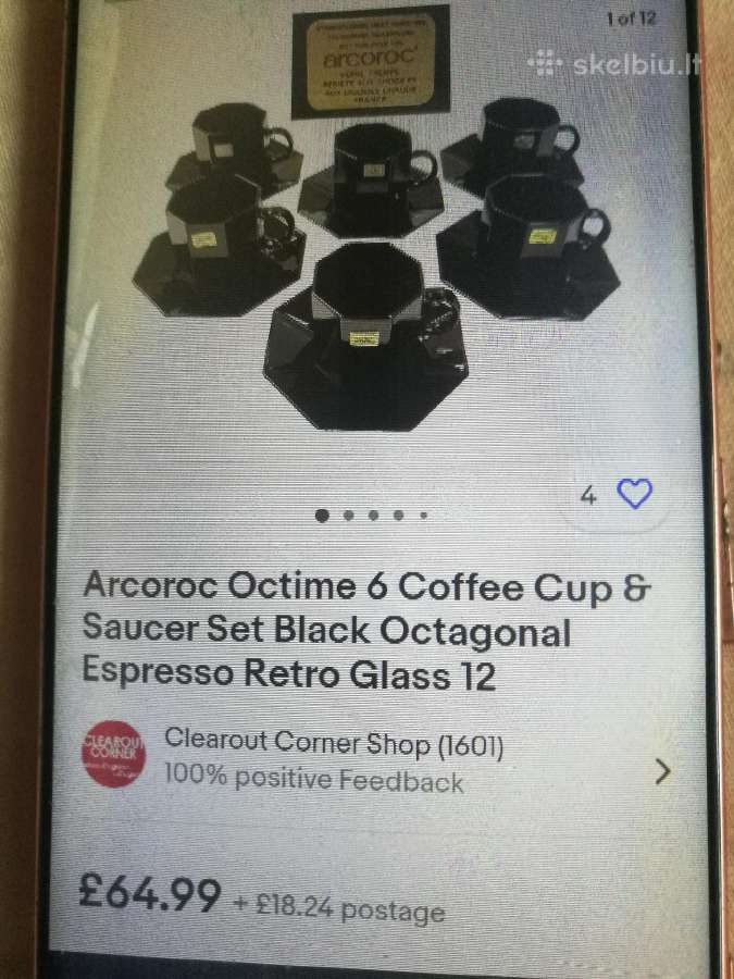 Naujas Arcoroc retro kavos servizas - nuotraukos Nr. 3
