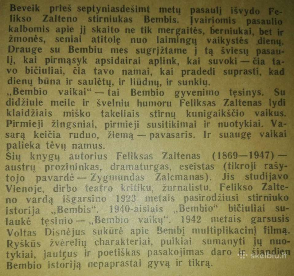 1410. Bembis Bembio Vaikai Zaltenis F. - nuotraukos Nr. 5