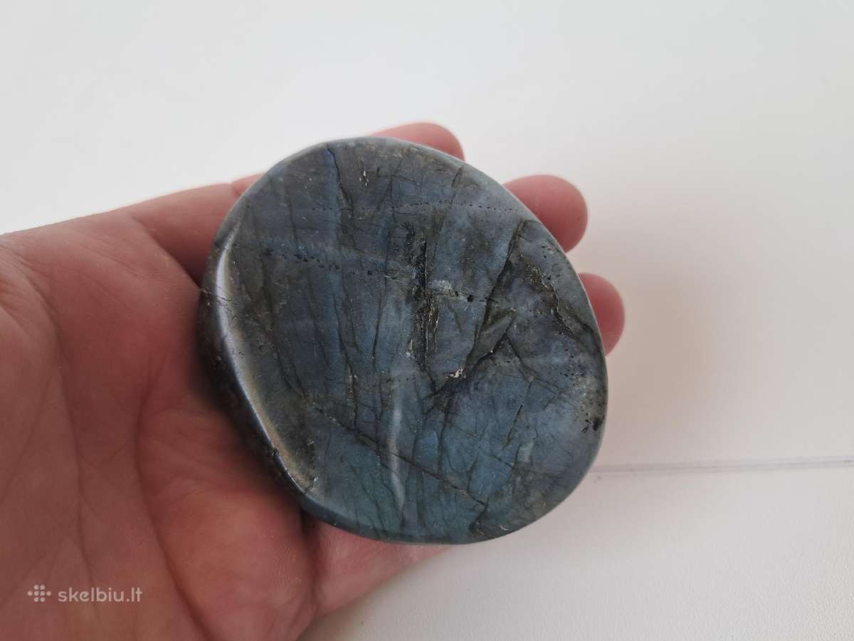 Labradorito delninis akmuo 181g, 8x7x2cm mineralas - nuotraukos Nr. 5