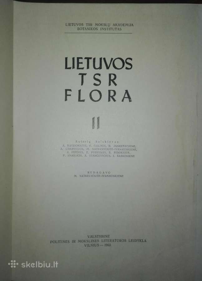 1413. Lietuvos Tsr Flora - nuotraukos Nr. 2