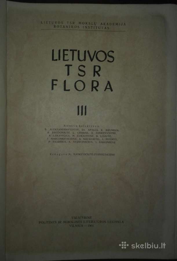 1413. Lietuvos Tsr Flora - nuotraukos Nr. 5