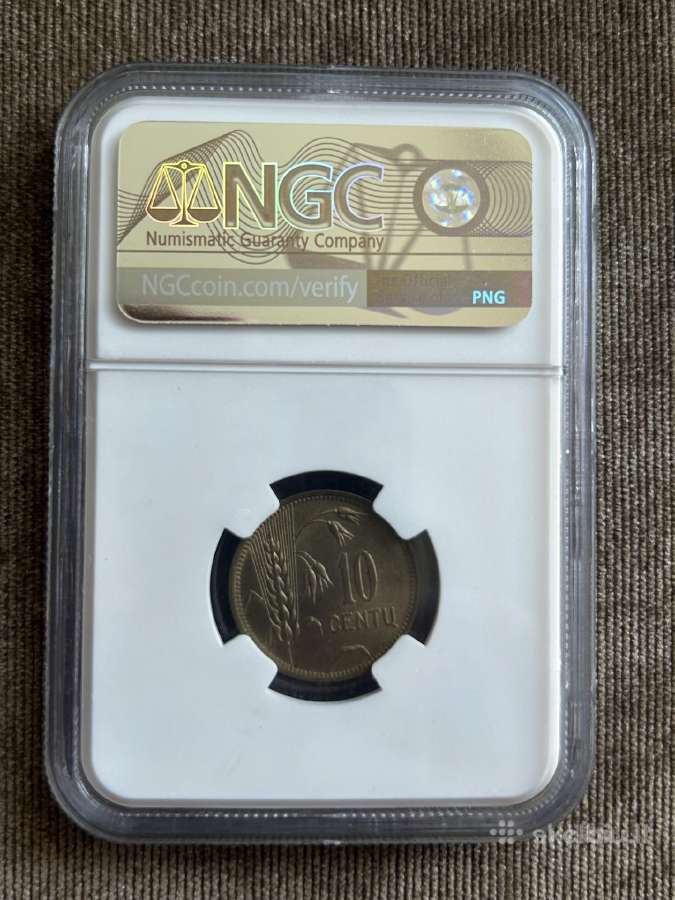 10 centu 1925 m. Ms63 - nuotraukos Nr. 2
