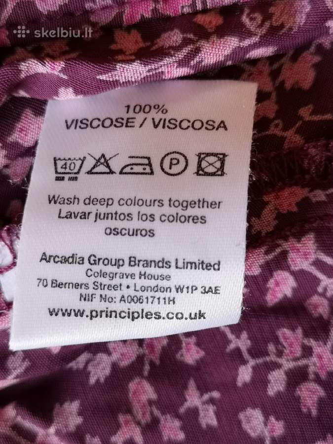 Principles margas violetinis gėlėtas sijonas - nuotraukos Nr. 8