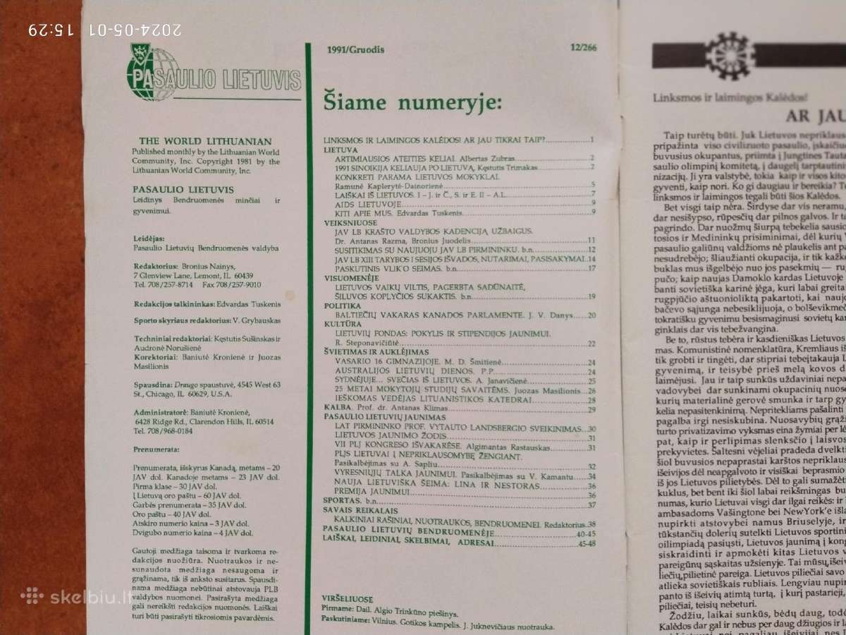 "Pasaulio lietuvis" JAV žurnalas - nuotraukos Nr. 21